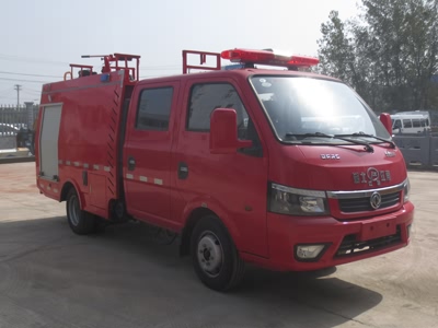 東風途逸雙排水罐消防車(1噸)